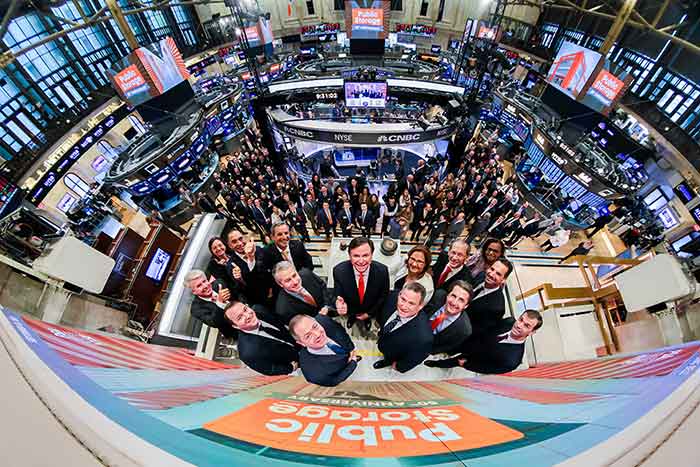 Public Storage team rings New York Stock Exchange opening bell in celebration of 50th Anniversary 